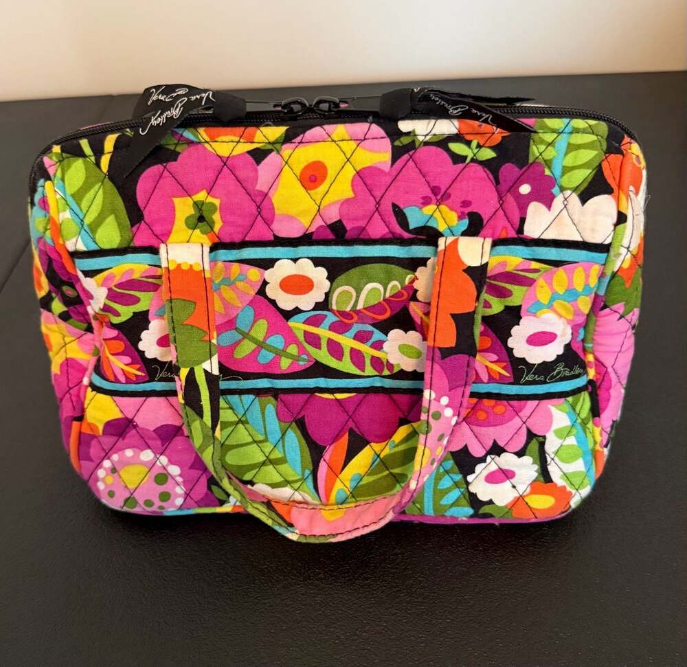 Vera Bradley Large Cosmetic Bag in Tutti Frutti Pattern - Picture 4 of 9